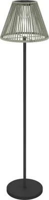 Produktbild von Solar Stehlampe Rattan Solarlampen mit Lichtsensor 25 LED-Lichte Solarleuchte im Boho-Stil Ø33 x 135 cm