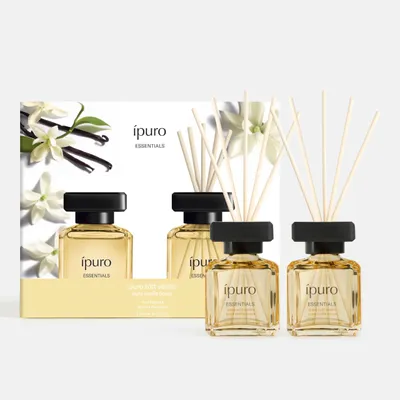 Produktbild von ipuro Essentials SOFT VANILLA Raumduft mit Stäbchen 2x50 ml - Raumerfrischer mit