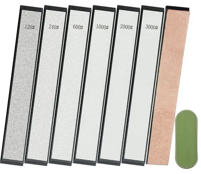 Obrázek produktu pro Sada 6 diamantových brusných kamenů pro kuchařské nože, různé hrubosti