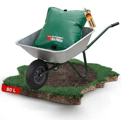 Produktbild von NOOR Bewässerungssack FROGBAG TO GO - 80 L Bewässerungsbeutel - mobiler Wassersack 125x70x95 cm für Schubkarre - mit Auslassventil