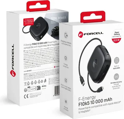 Immagine prodotto di Powerbank compatibile con MagSafe PD3.1 QC3.0 3A 22,5W 10000 mAh nero