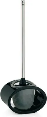 Produktbild von Kela Wc-Garnitur Mirage Poly schwarz 17x10,5x44,5cm, 22414