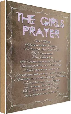 Produktbild von vianmo Holzschild 18x12 cm the girls Prayer our Marks which Spruch Zitat