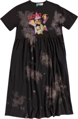 Obrázek produktu pro Gremlins - Dámské mikinové šaty, midi, batikované TT233 (M) (charcoal)
