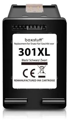Produktbild von Boxstuff Druckerpatronen 301XL – Kompatibel mit HP Deskjet, Envy und Officejet – Schwarz
