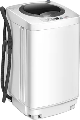 Produktbild von COSTWAY Waschmaschine, Toplader, Waschvollautomat Miniwaschmaschine, 3,5kg Kapazität, 7 Programme, Pump, LED-Anzeige,