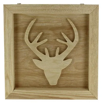 Produktbild von Graine Creative Rentier-Holzgemälde zum Dekorieren