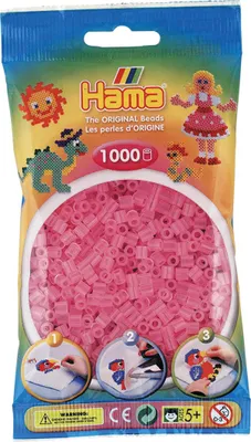 Produktbild von HAMA Perlen Transaprent pink 1.000 Stü