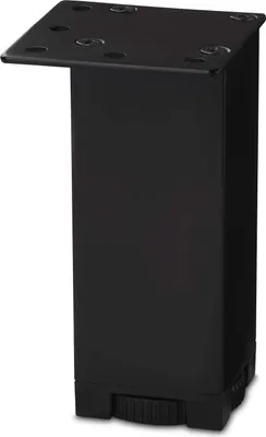 Produktbild von Möbelfuß ROMEO schwarz Höhe 100 mm verstellbar Möbelbein Schrankfuß Stützfuß SOTECH