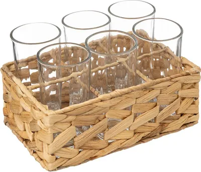 Produktbild von Natürliches rack mit 6 bechern 25cl - SG Secret de Gourmet