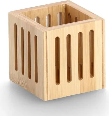 Immagine prodotto di Zeller 15201 Zeller Stiftehalter braun Bambus 8,0 x 8,0 x 8,0 cm