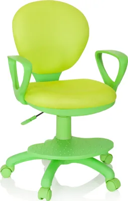 Produktbild von hjh OFFICE Kinderdrehstuhl KID COLOUR Schreibtischstuhl für Kinder höhenverstellbar mit Armlehnen Stoff