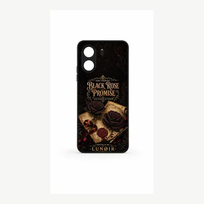 Image de Coque de protection pour Xiaomi Redmi 13C 4G, étui de téléphone avec motif de rose noire – LUNØIR ©