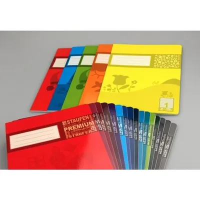 Produktbild von Staufen® Schulheft Premium Lineatur 8f rautiert DIN A5 Außenrand, 16 Blatt