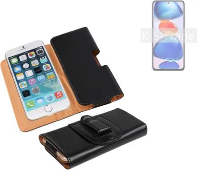 Produktbild von K-S-Trade Schützhülle Handyhülle kompatibel mit Xiaomi Redmi Note 11 Pro+ Holster Gürtel Tasche Schutzhülle Handy-Tasche Smartphone Case