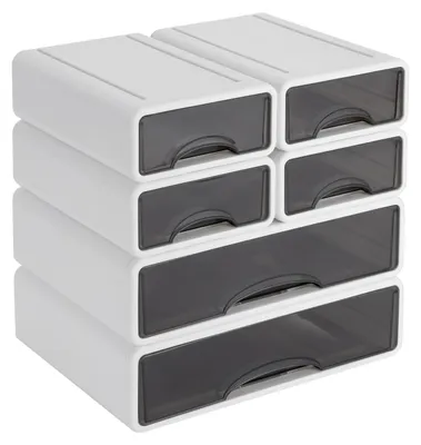 Immagine prodotto di Organizzatore da scrivania impilabile con 6 cassetti