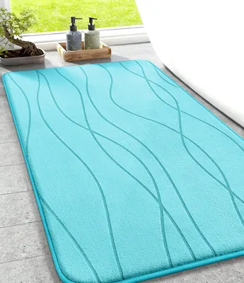Immagine prodotto di Tappetino antiscivolo per il bagno, 50x80 cm, color blu-verde