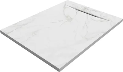 Produktbild von SANYCCES SIENA Rechteckige Duschwanne SanyDur Gel Coat 100 x 90 cm, Calacatta