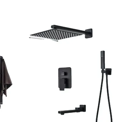 Zdjęcie produktu dla Armatura prysznicowa, deszczownica, podtynkowa, 3-drożna, 16 cali B