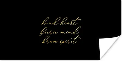 Produktbild von MuchoWow® Poster Zitate - Sprichwörter - Gold - Schwarz 40x20 cm - Poster für die Wand - Poster Schlafzimmer