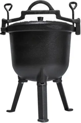 Produktbild von Jagdkessel aus Gusseisen 8 L Gusseisen Topf für Feuer 8L Emalia Rybnik Kessel