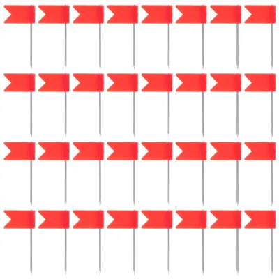 Imagen del producto de Clavijas para banderas, 50 unidades - Marcadores para tarjetas - Alfileres - Alfileres decorativos - Banderas identificativas - Diseño ergonómico - Alfileres