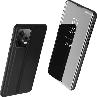 Obrázek produktu pro Průhledné Pouzdro Pro Xiaomi Redmi Note 12 Pro+ Flip Cover Black
