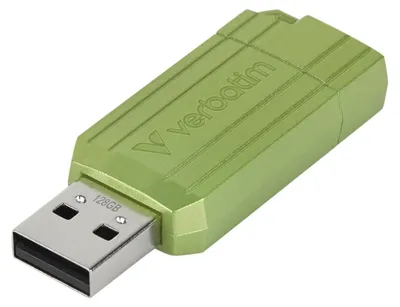 Produktbild von Verbatim Store n Go Pinstripe USB 2.0 Eucalyptus Green 64GB - USB-Stick - 64 GB, 64 GB, USB Typ-A, 2.0, 12 MB/s, Dia, Blau