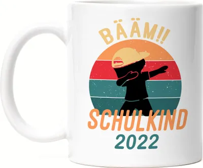 Produktbild von Bääm! Schulkind 2022 Tasse Einschulung Geschenkidee Schulanfang Schuleinführung Dab
