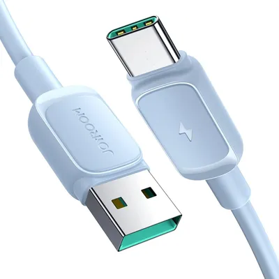 Produktbild von 1.2m USB-C Ladekabel PVC 3A USB Typ C Schnell Lade Kabel Type-C Datenkabel Handykabel für Samsung Xiaomi Huawei Universal in Blau