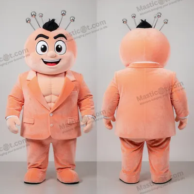 Produktbild von Pfirsich-Muskelmann-Maskottchen MASTICOT