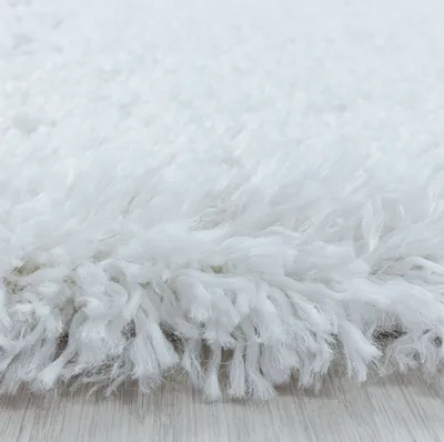 Produktbild von Hochflor Teppich Francesca Läufer, Farbe: Weiß, Größe:80x250 cm
