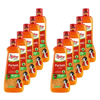 Produktbild von Poliboy Parkett Pflege Konzentrat 10er Set - 5L, Inhalt jeweils 500ml, Reinigung & Pflege