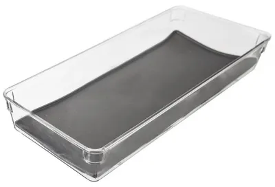 Obrázok produktu pre Úložná nádoba – plast – 40 x 16 x 4,5 cm – sivá