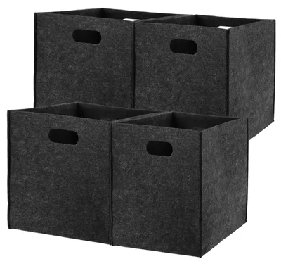 Immagine prodotto di Solidchoice - Contenitore per biancheria - Set di 4, 30 x 30 x 30 cm