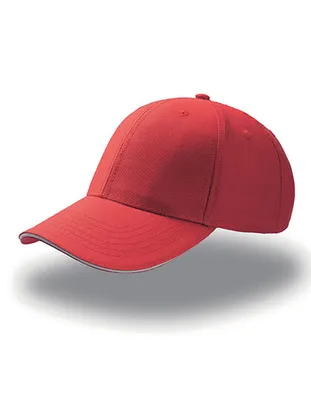 Produktbild von Atlantis  | Sport Sandwich Cap / Kappe / Mütze / Hut - Farbe: Red/White - Größe: One Size