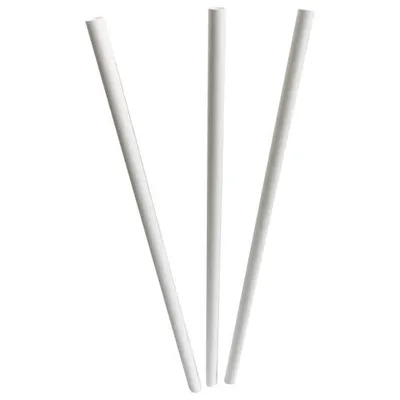 Produktbild von 250x Papiertrinkhalme  Papier Longdrink schwarz Ø 6mm 195 mm