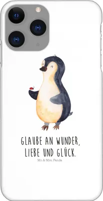 Produktbild von Mr. & Mrs. Panda Iphone 11 Pro Handyhülle Pinguin Marienkäfer - Weiß - Geschenk, Kleine Wunder, Premium Kunststoff, Glück, Liebe, Handy Case, Aufmerksam, Lebensfreude