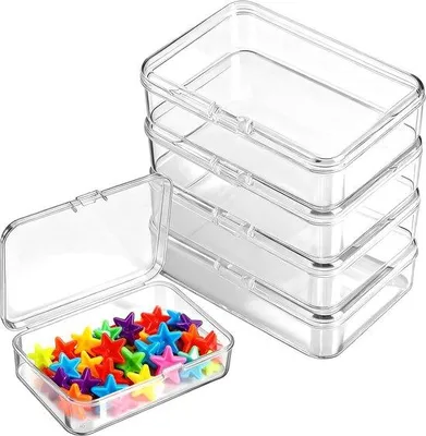 Produktbild von Famanu Aufbewahrungsboxen Set von 4 - Transparent, für Schrauben, Perlen und Schmuck