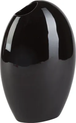 Produktbild von Vase 'Ei' (18,5x11x27,5cm), schwarz
