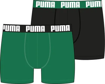 Produktbild von Puma Trunk Herren Boxershorts 2er Pack Baumwolle Stretch, Größe:XL, Farbe:AMAZON GREEN