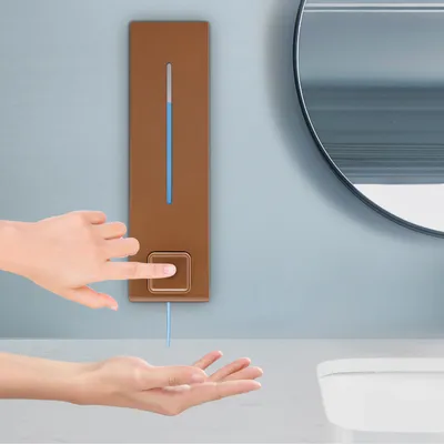 Image de Distributeur de savon manuel, Facile à installer Distributeur de savon mural, Distributeur de savon pour la douche