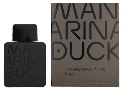 Produktbild von Mandarina Duck Black, Männer, 100 ml, Bergamotte, Mandarine, Pfeffer, Orangenblüte, Tiaré-Blume, Tonka-Bohne, Zedernholz, Sandelholz, Vanille, Spray