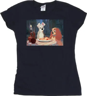 Produktbild von Disney - "Lady And The Tramp" T-Shirt für Damen BI26159 (XXL) (Marineblau)