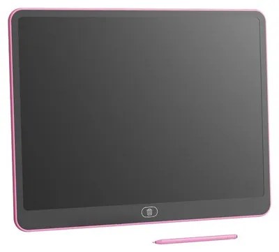 Produktbild von 16 Zoll LCD Kinder Schreibtafel Buntes Zeichenbrett blaulichtfrei löschbar Farb- & Einfarbmodus ab 3 Jahren Rosa