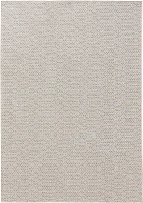 Produktbild von benuta In- & Outdoor Teppich Lou Weiß 80x150 cm Teppich Wohnzimmer Outdoorteppich Rechteckig Muster Modern Kurzflor Skandinavisch