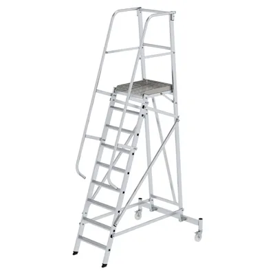 Produktbild von MUNK Plattformleiter fahrbar 9 Stufen