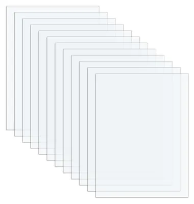 12 Acrylglasplatten A4, 29,7 x 21 cm, klar, 1 mm