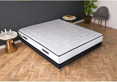 Image de Matelas 160 x 200 cm, 960 Ressorts Ensachés, 7 Zones de Confort, 30 cm, Ferme