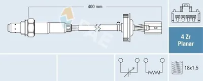 Produktbild von FAE Lambdasonde für MITSUBISHI Lancer VII Limousine (CSA, CTA) nach-Kat 77792